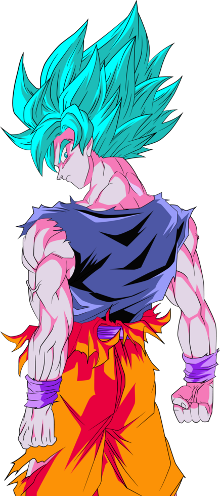 Backgroundless image of Goku Super Saiyan blue png