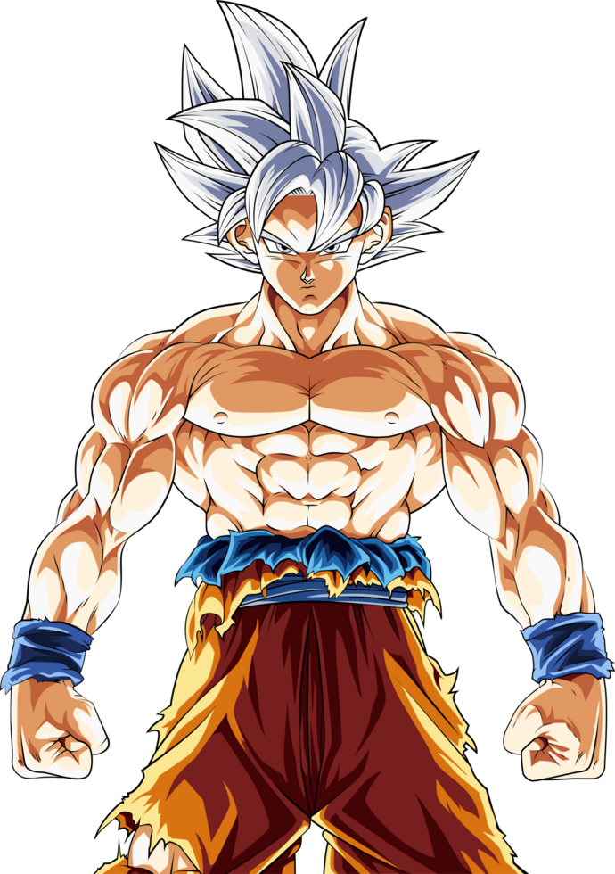 High quality image of Goku in Ultra Instinct png