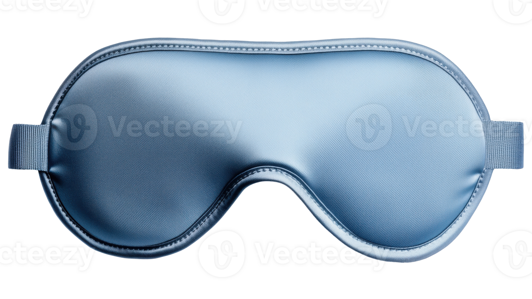 Blue satin sleep mask isolated on transparent background png