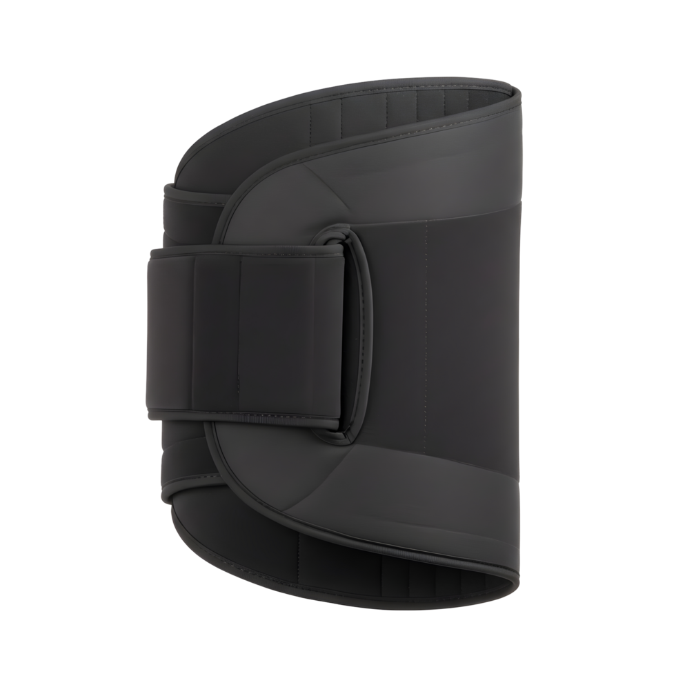Black Adjustable Back Support Pad on Transparent Background png