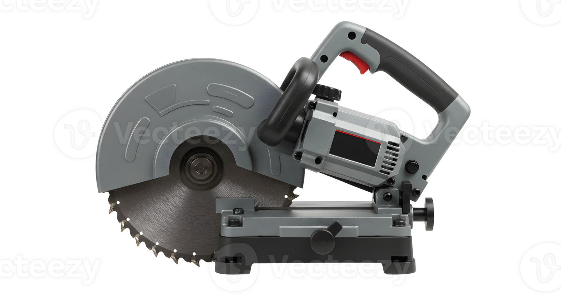Grey Metal Cutting Machine with Circular Blade png