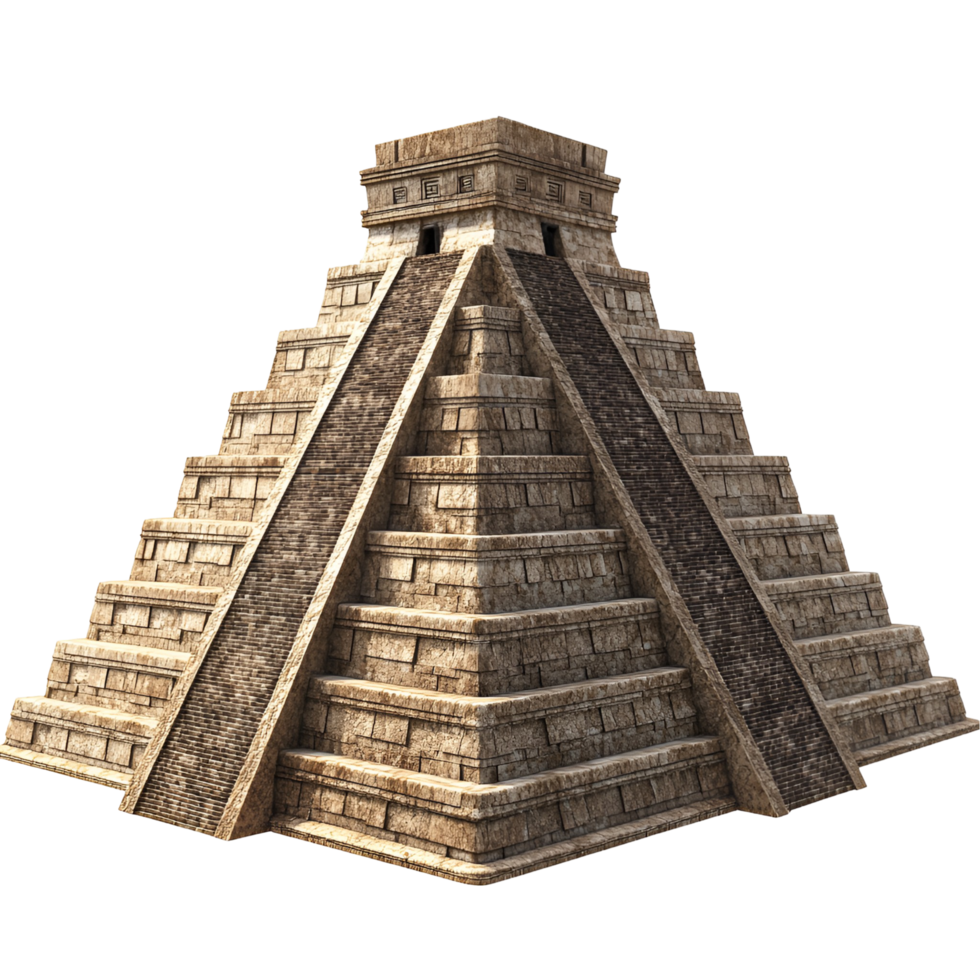 Chichen Itza Historic Step Pyramid Structure With Transparent Background png