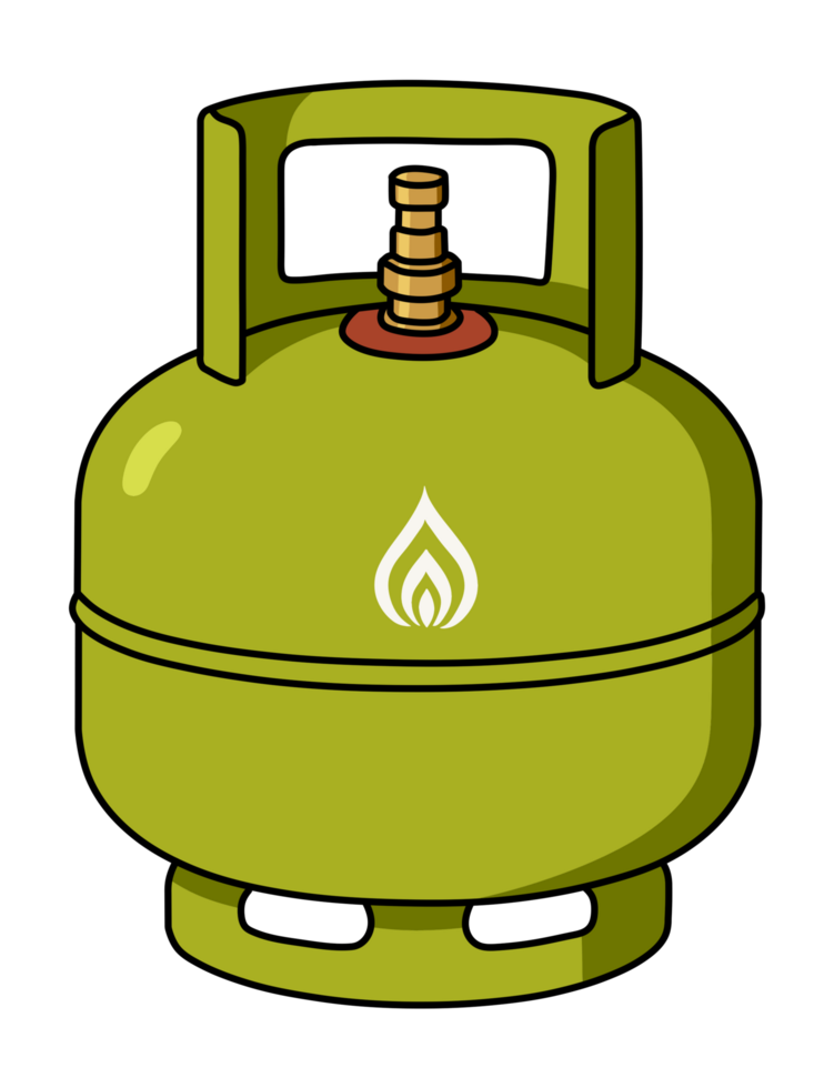 Illustration of Indonesian Liquefied Petroleum Gas LPG 3 kg png