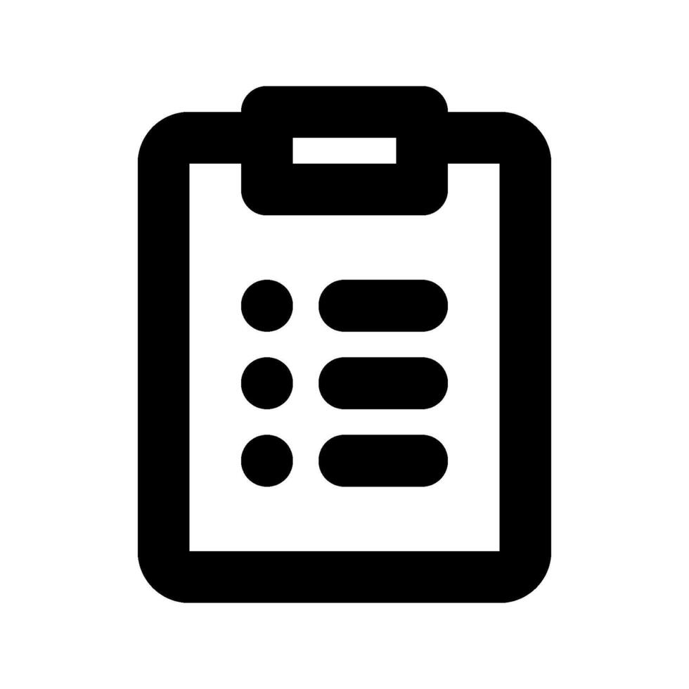Clipboard icons. for mobile concept and web design on white background vector