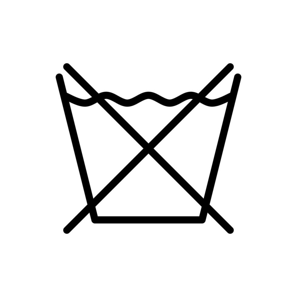 Do Not Wash Icon vector