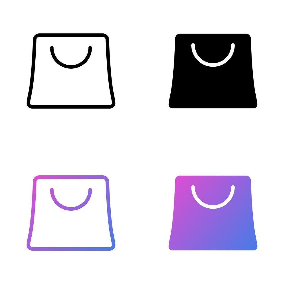 Shopping Bag Icons vector