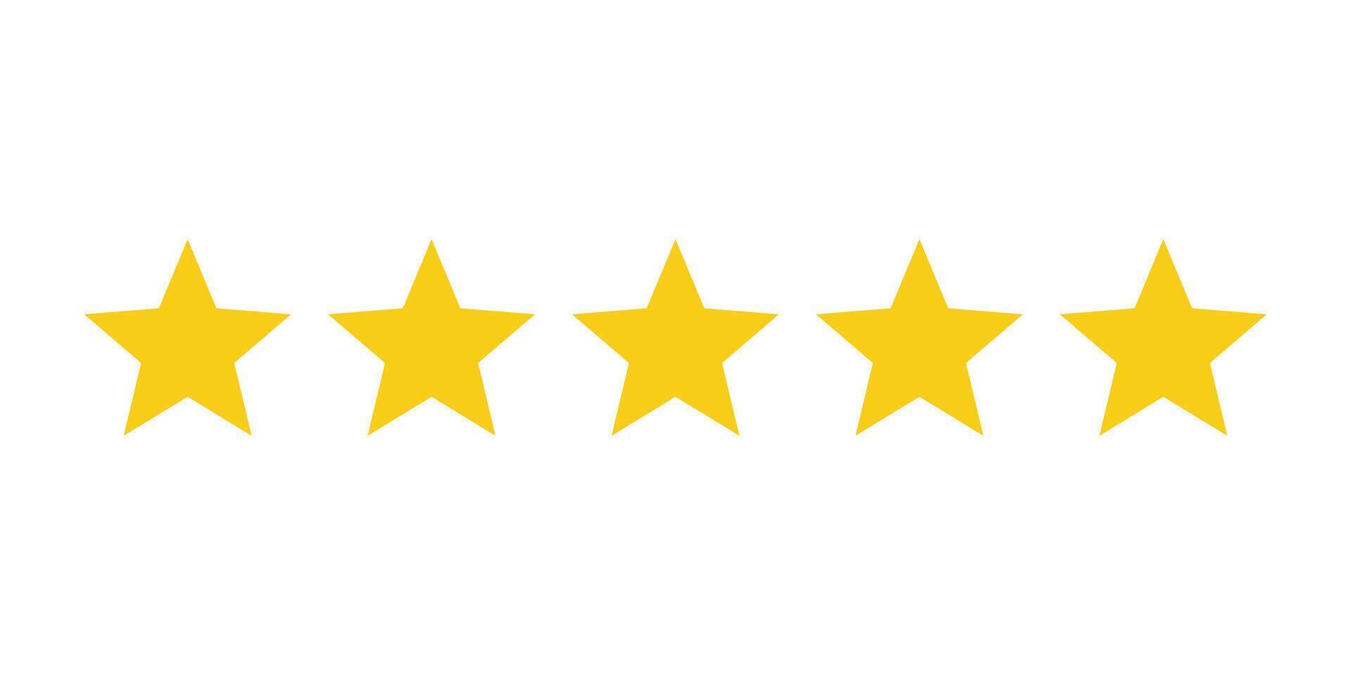 Five Star Icon vector
