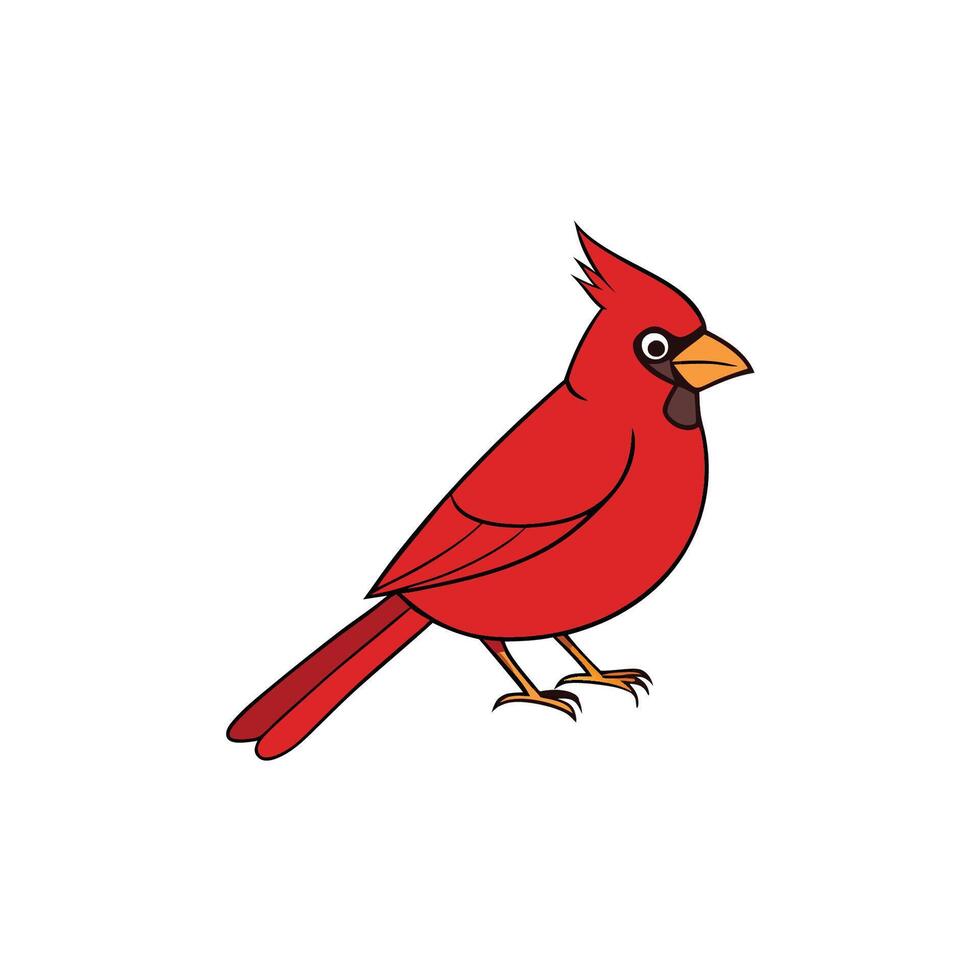 Red Cardinal in Elegant Art vector