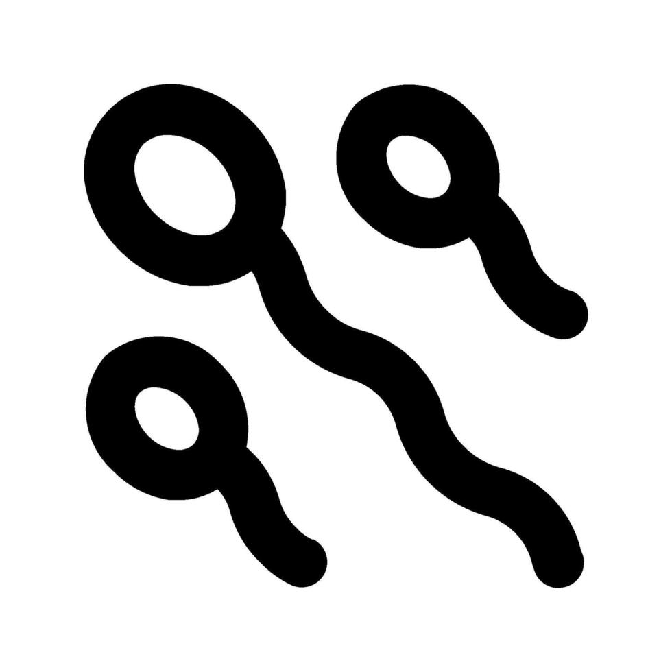 Sperm cells icon. spermatozoon flat icon for apps and websites. illustration vector