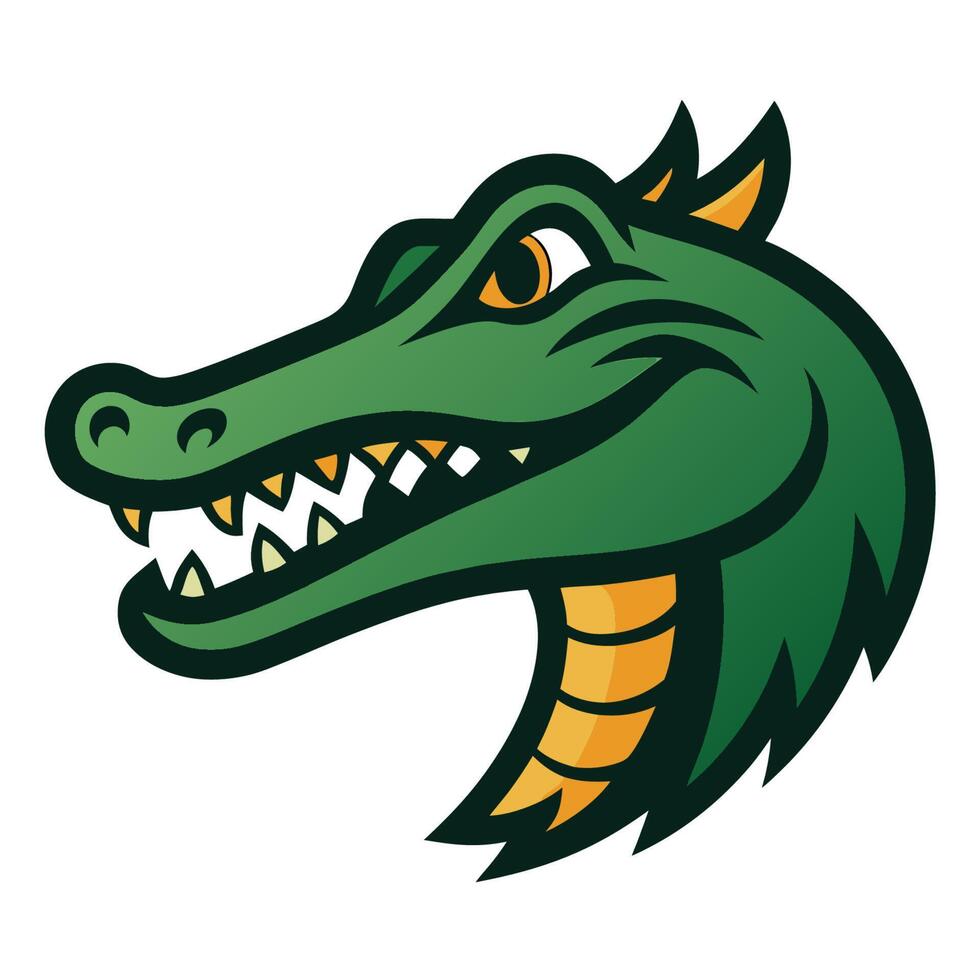 Crocodile Logo Design on White Background vector