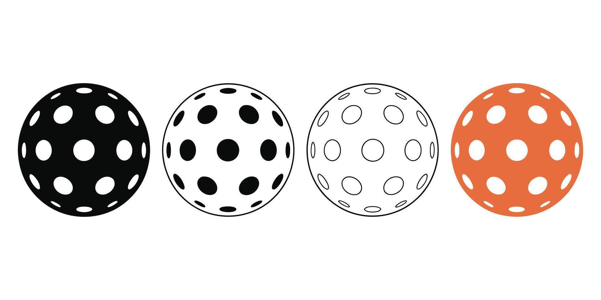 Dotted Ball Graphics Versatile Designs for Sports, Games, and More vector