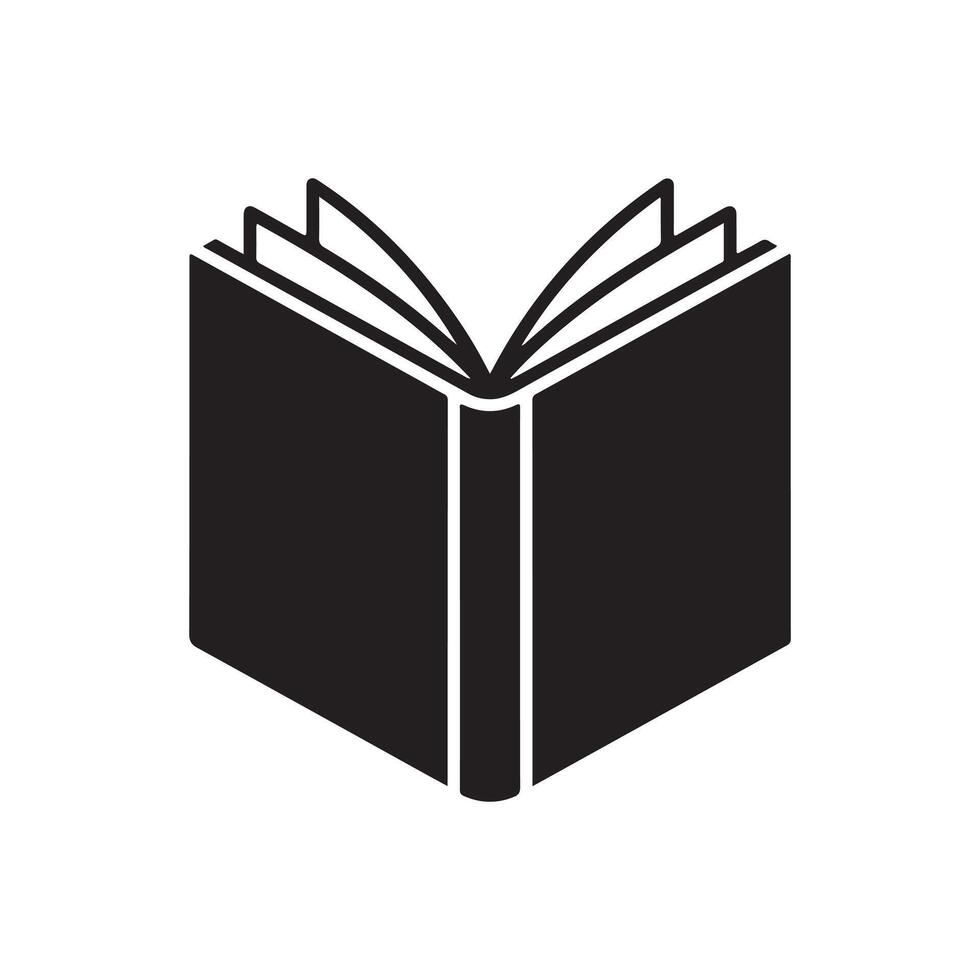 Open Book Icon A Symbol of Knowledge Learning and Education vector