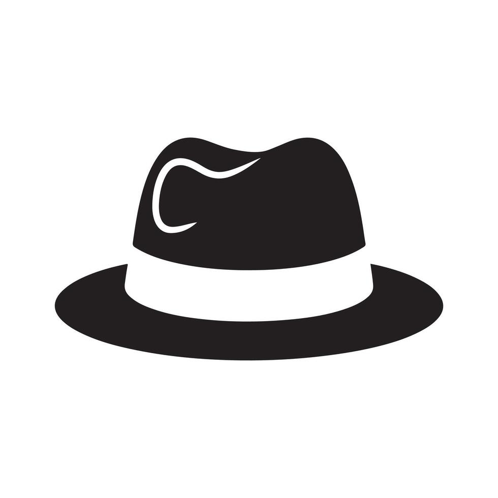 A black hat on a white background vector