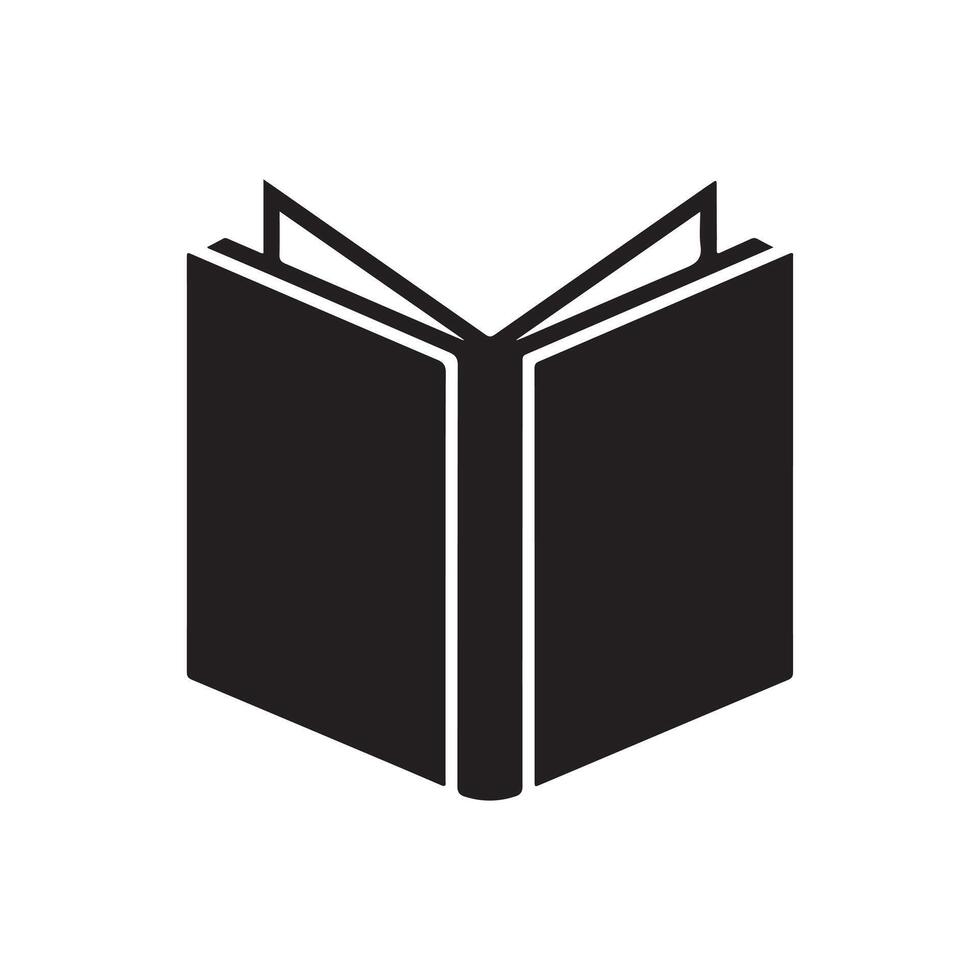 Open Book Icon A Symbol of Knowledge Learning vector