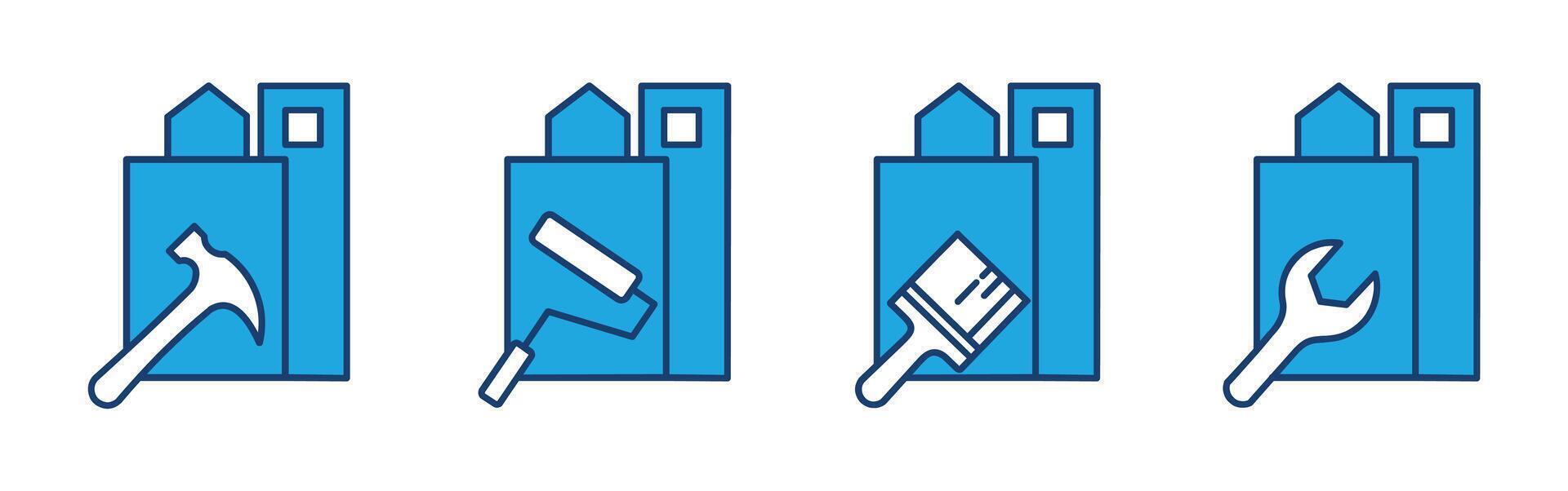 Home service icons. vector