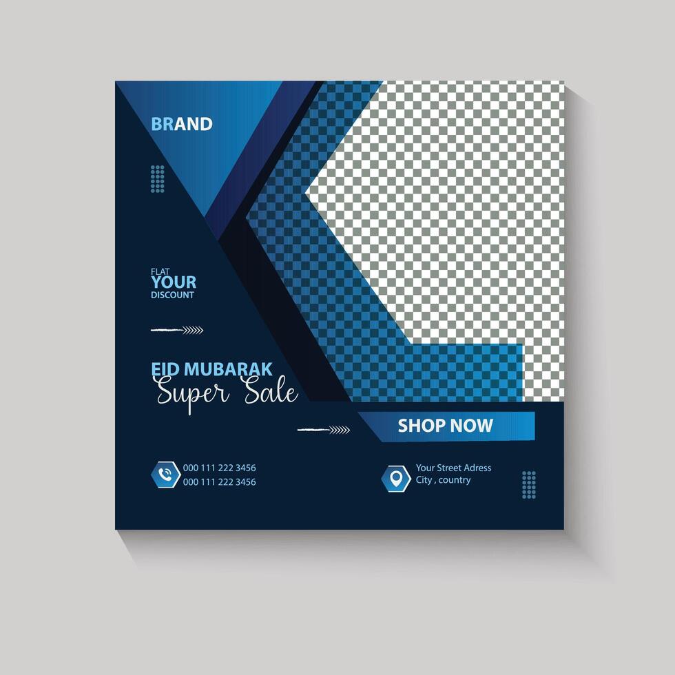 Social media template , big sale template vector
