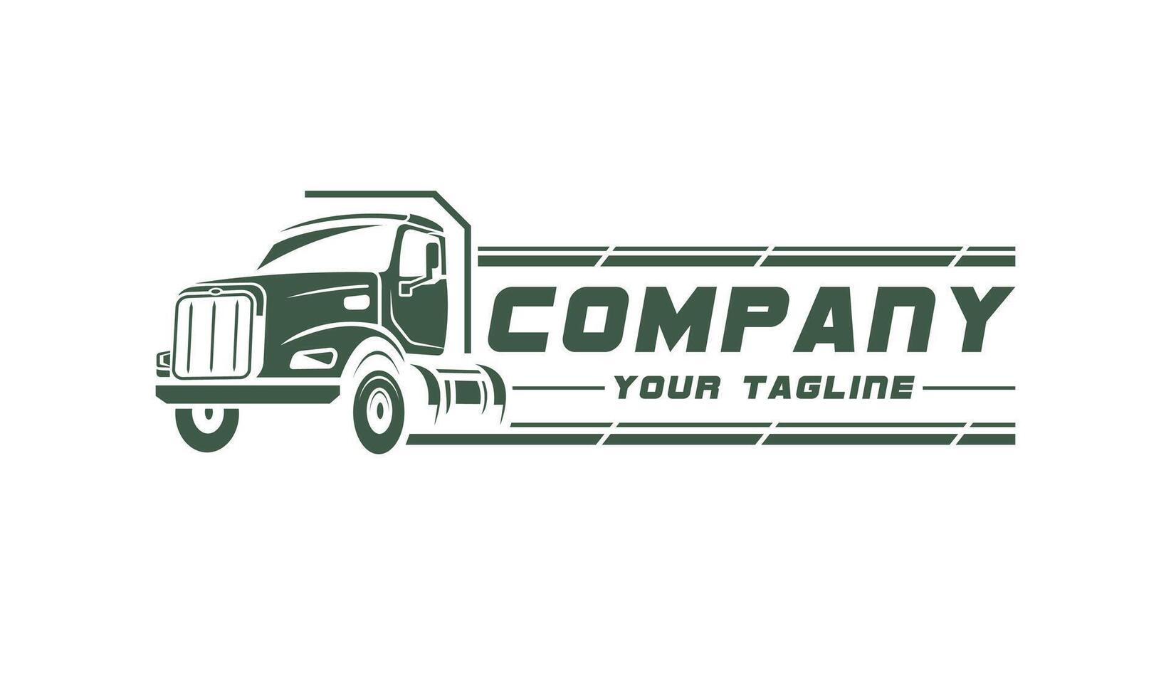Sleek and modern dump truck. vector