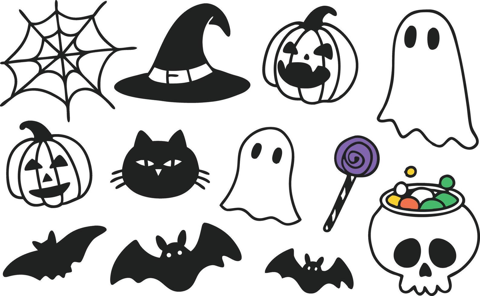 Halloween Graphics Collection for Digital Use vector