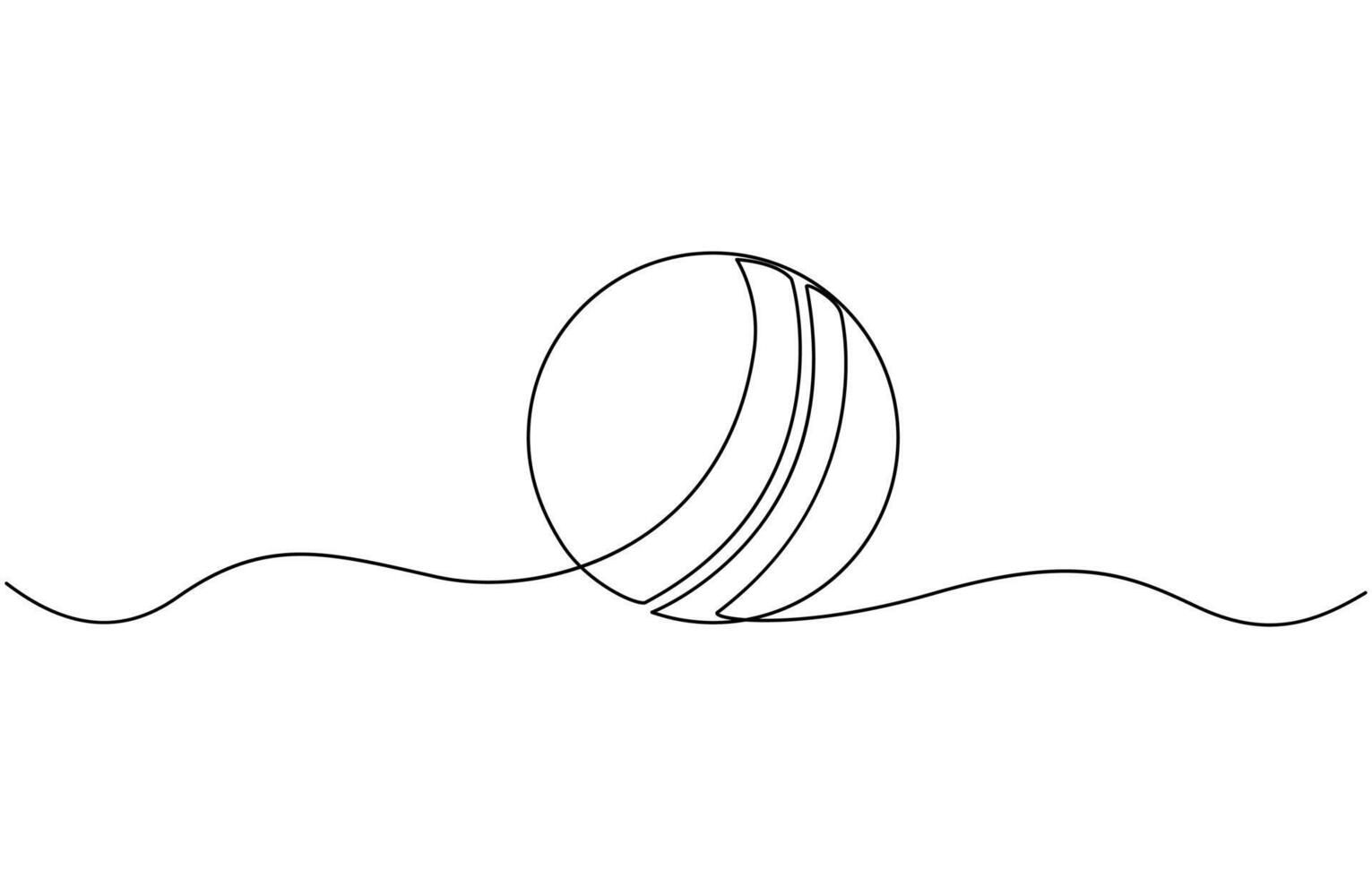 Professional cricket bat continuous single one line drawing art. vector