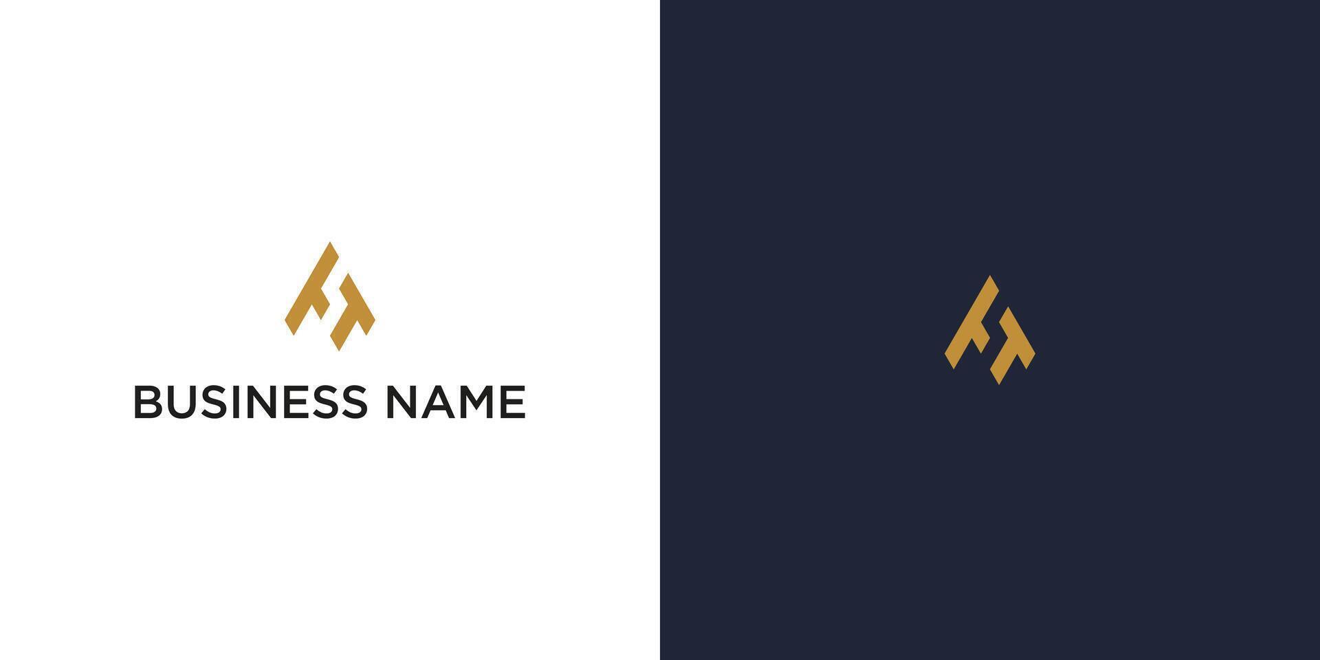 TT Initials Logo Modern Minimalist Business Branding Identity Template vector