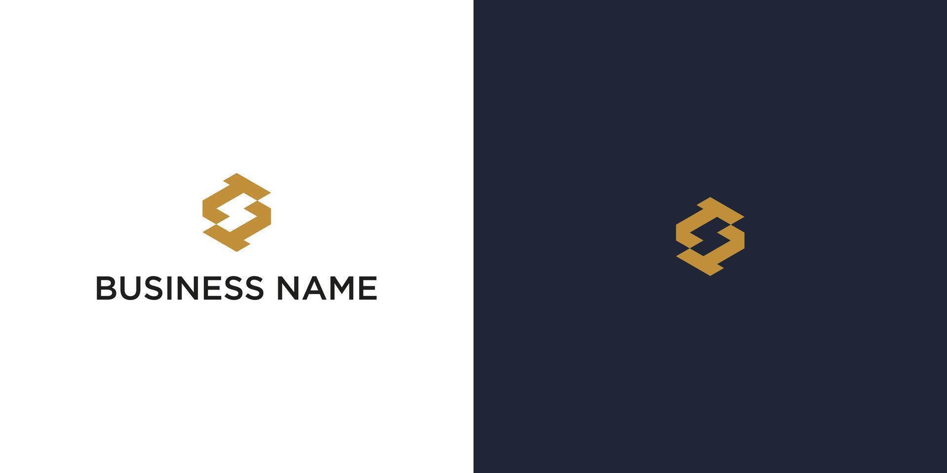 Abstract Business Logo with T and S Letters, Modern Branding Design, Company Name Placeholder vector