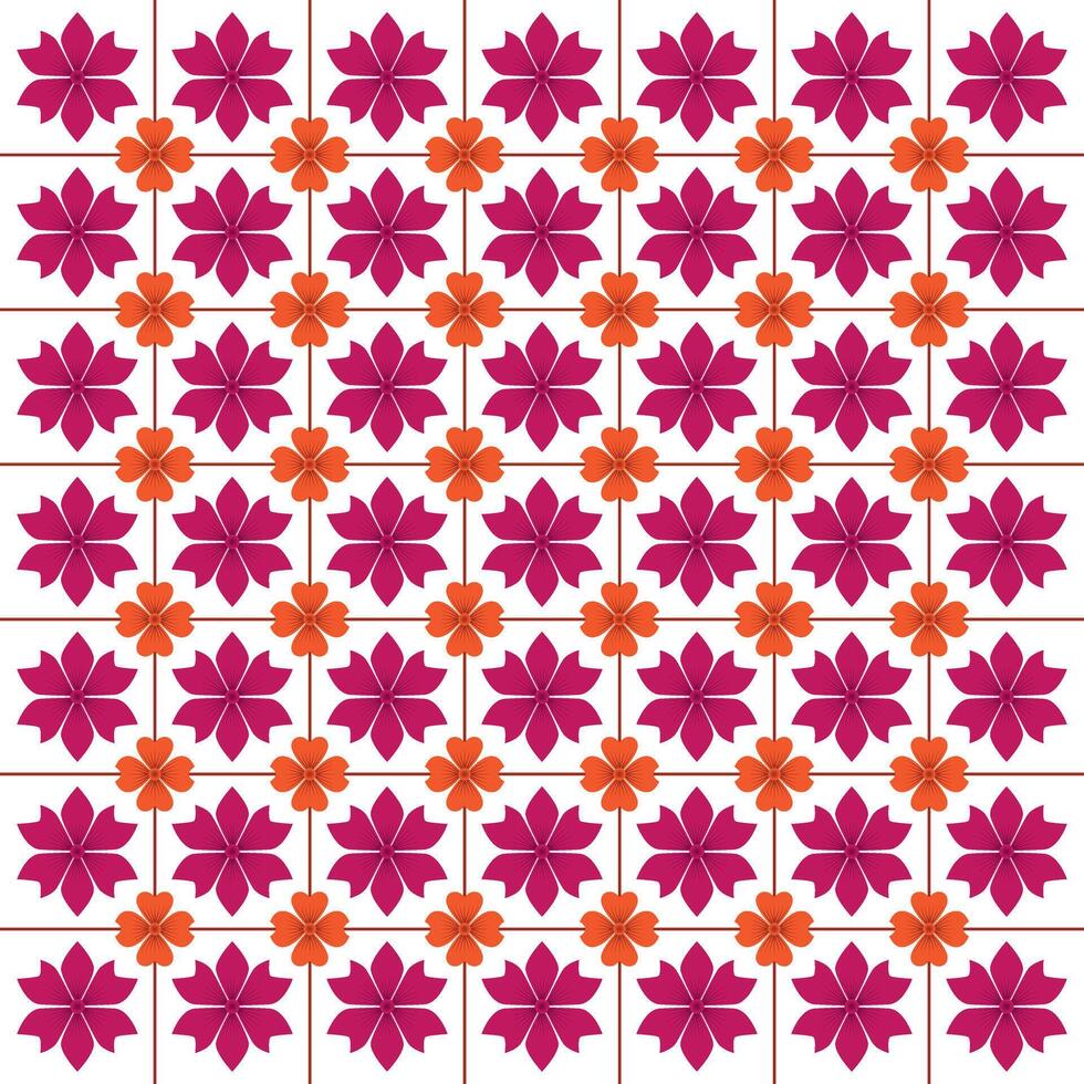 Beautiful Seamless Retro Floral Pattern with Cute Hand Drawn Flower Arrangements vector