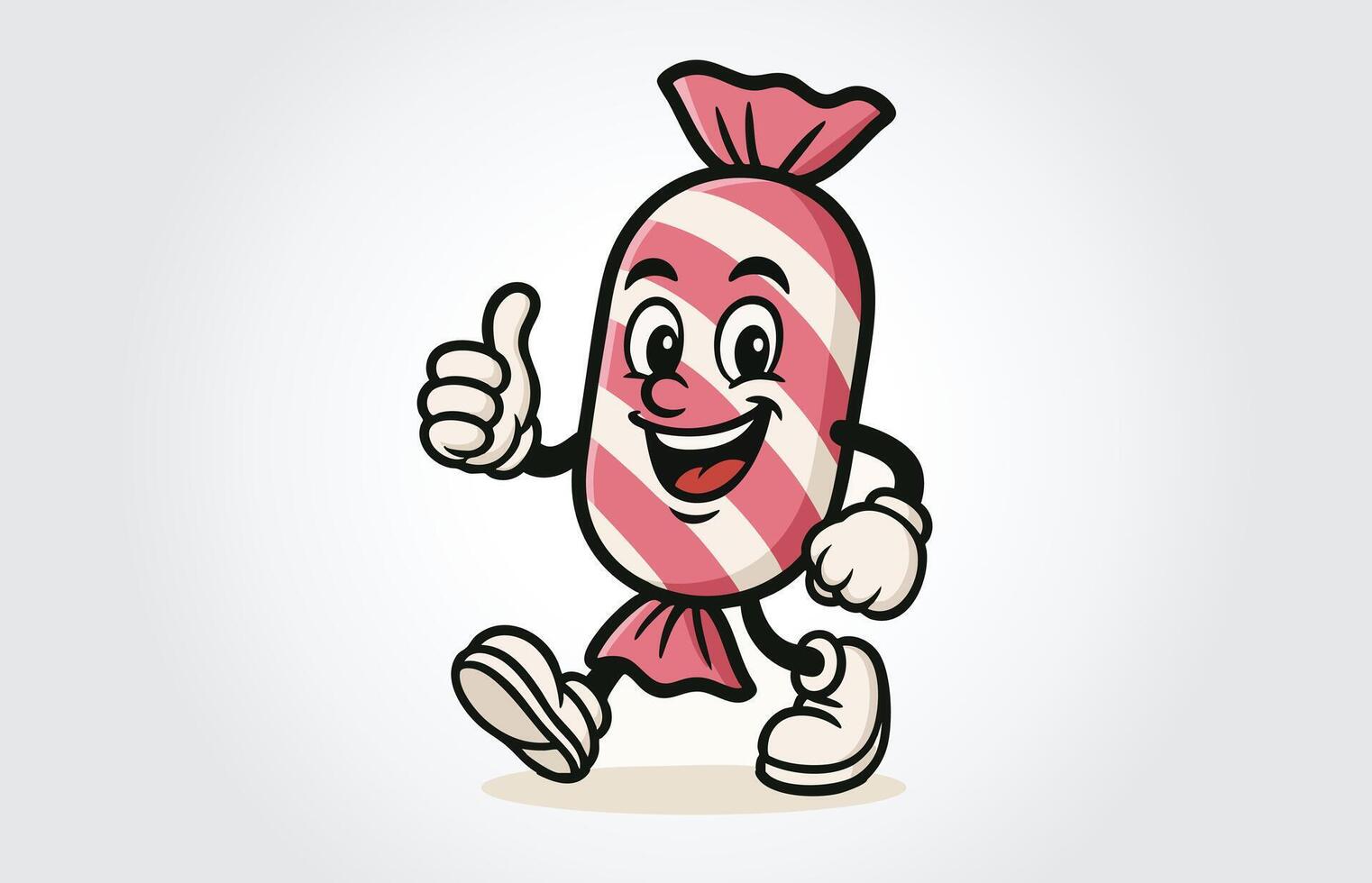 Candy Mascot Cartoon Template vector