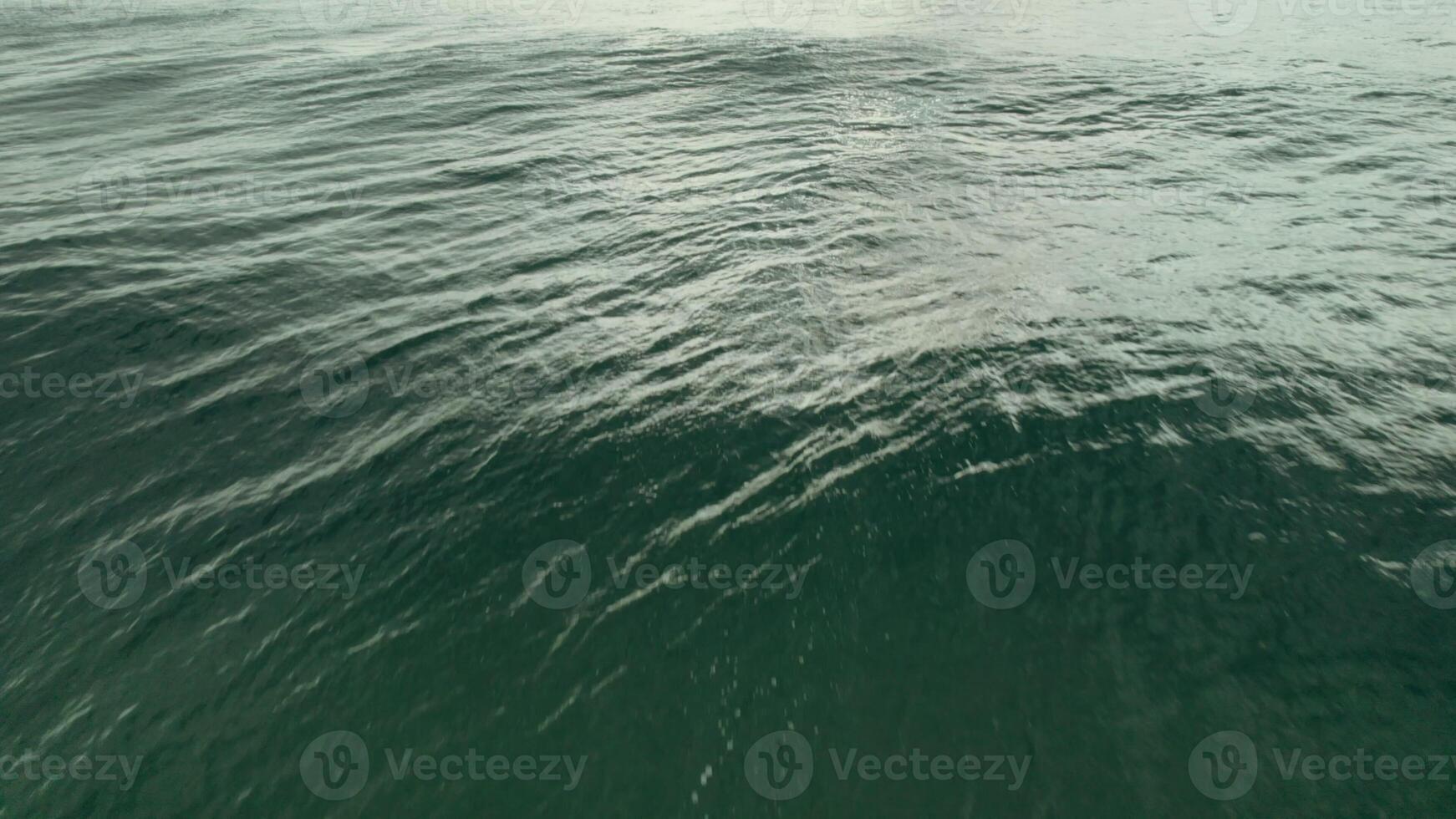 Large sea waves become visible, there is no shore photo