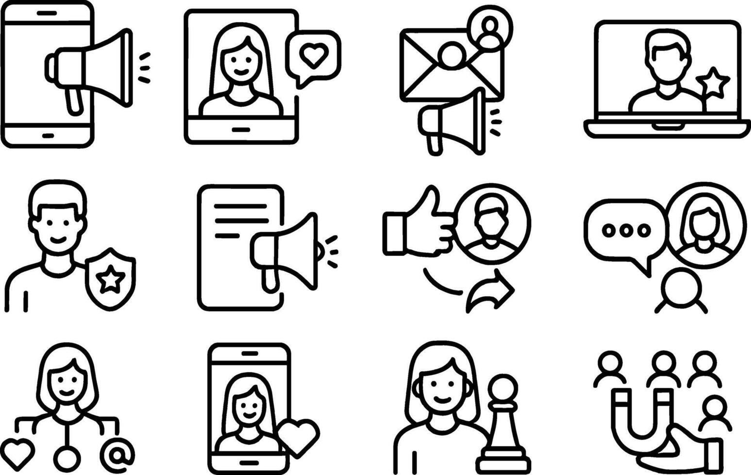 illustration showcasing various elements of brand identity design and development in a creative workspace vector