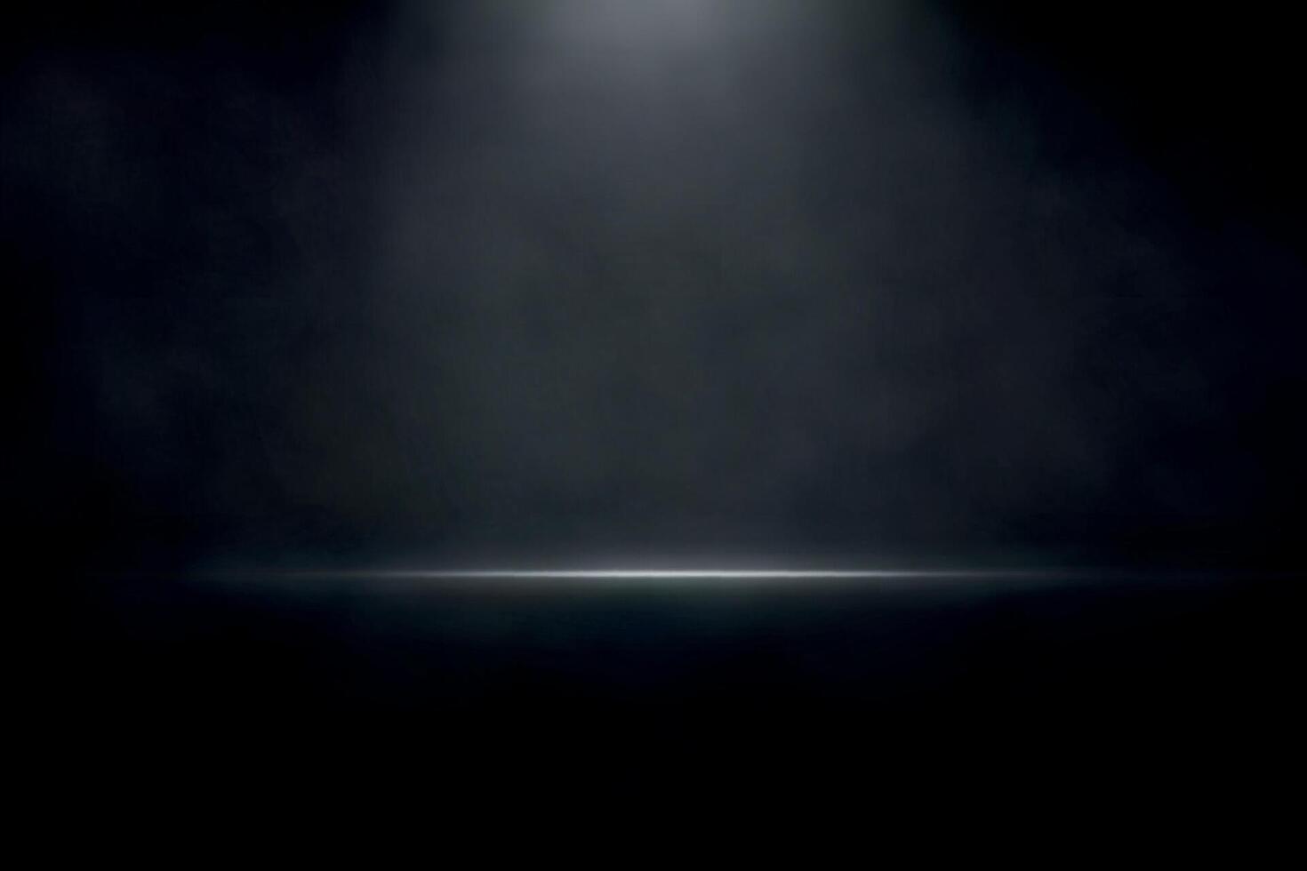 Dark Studio Background with Spotlight and Fog Texture vector
