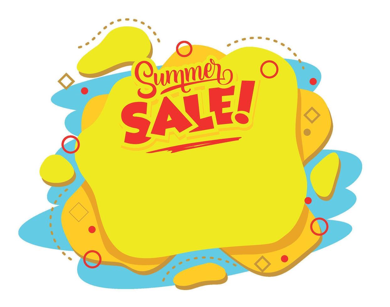 Hot summer sale sticker vector
