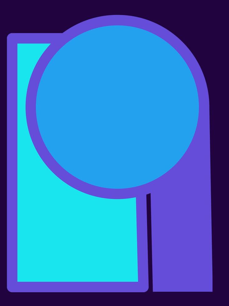 Blue and purple border frame vector