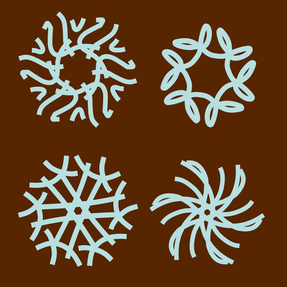 Wavy Core Radiance Set vector