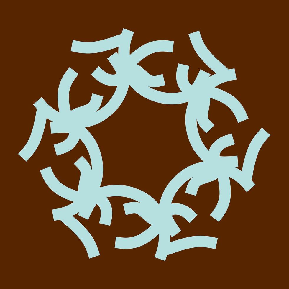 Looped Symbol Ornament vector
