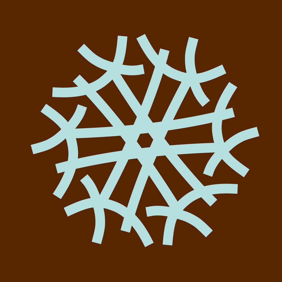 Biotech Snowflake Design vector