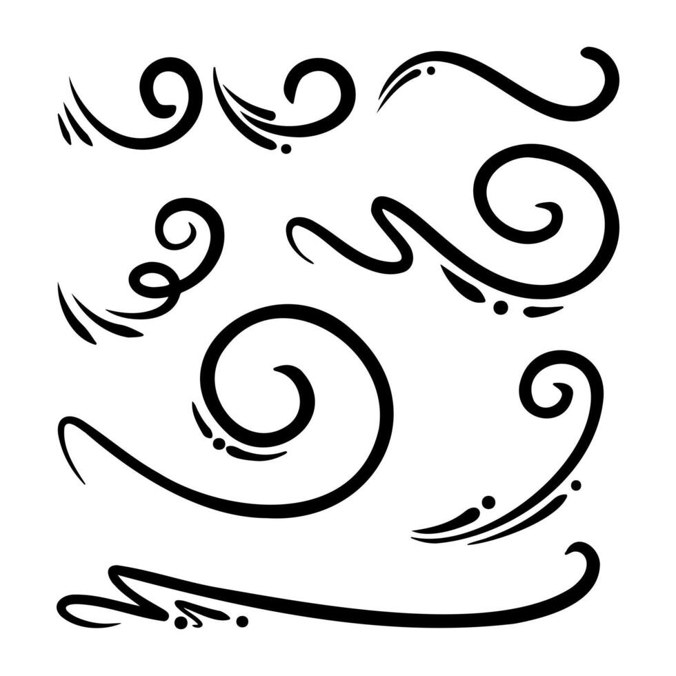Hand drawn irregular lines are suitable for a variety of design and craft projects. vector