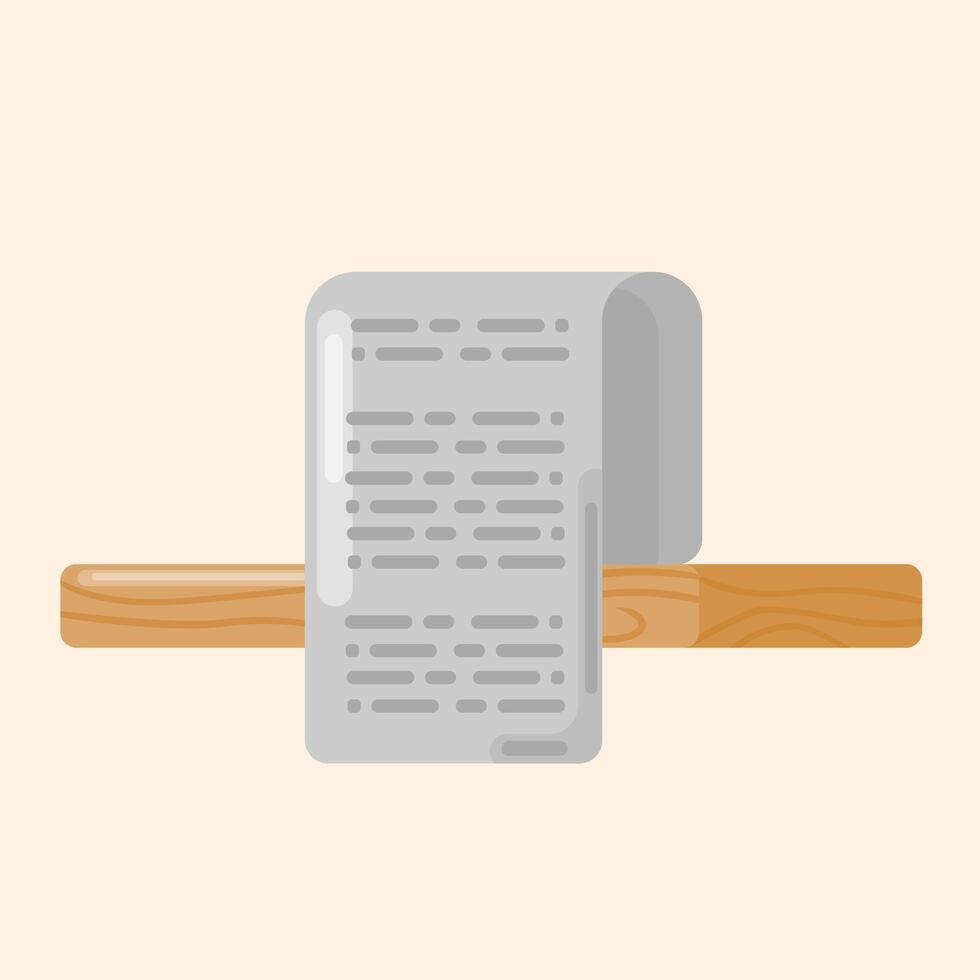 Flat receipt icon illustration vector