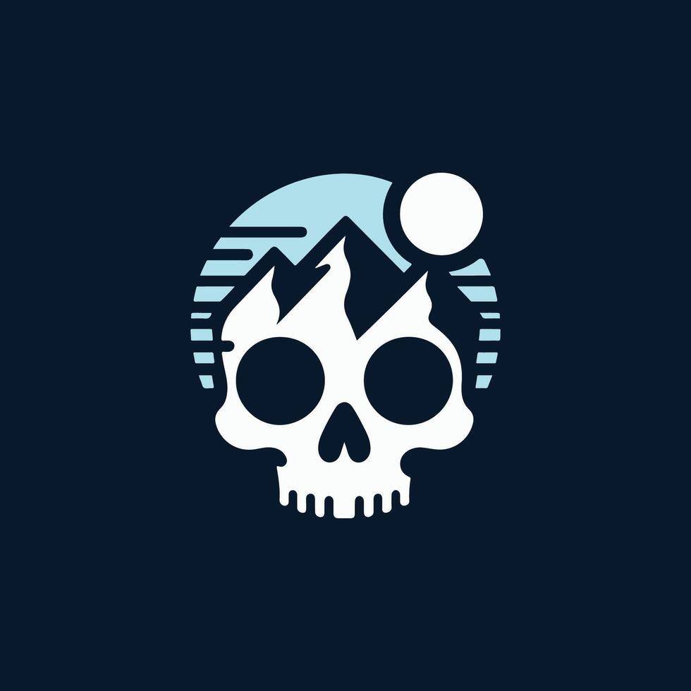 Skull Mountain Logo vector