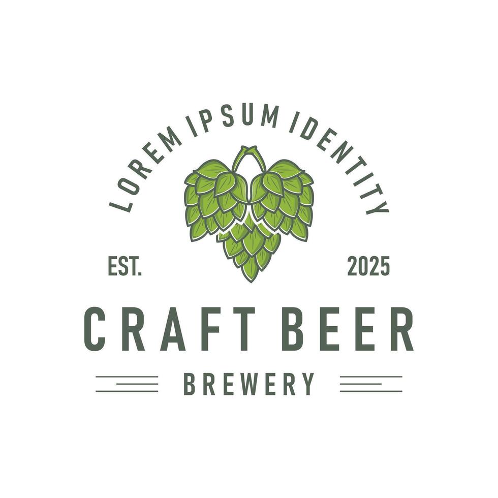 elegant brewery logo design collection of craft beer templates retro vintage badges brewery, whisky drink, bar, cafe, restaurant vector