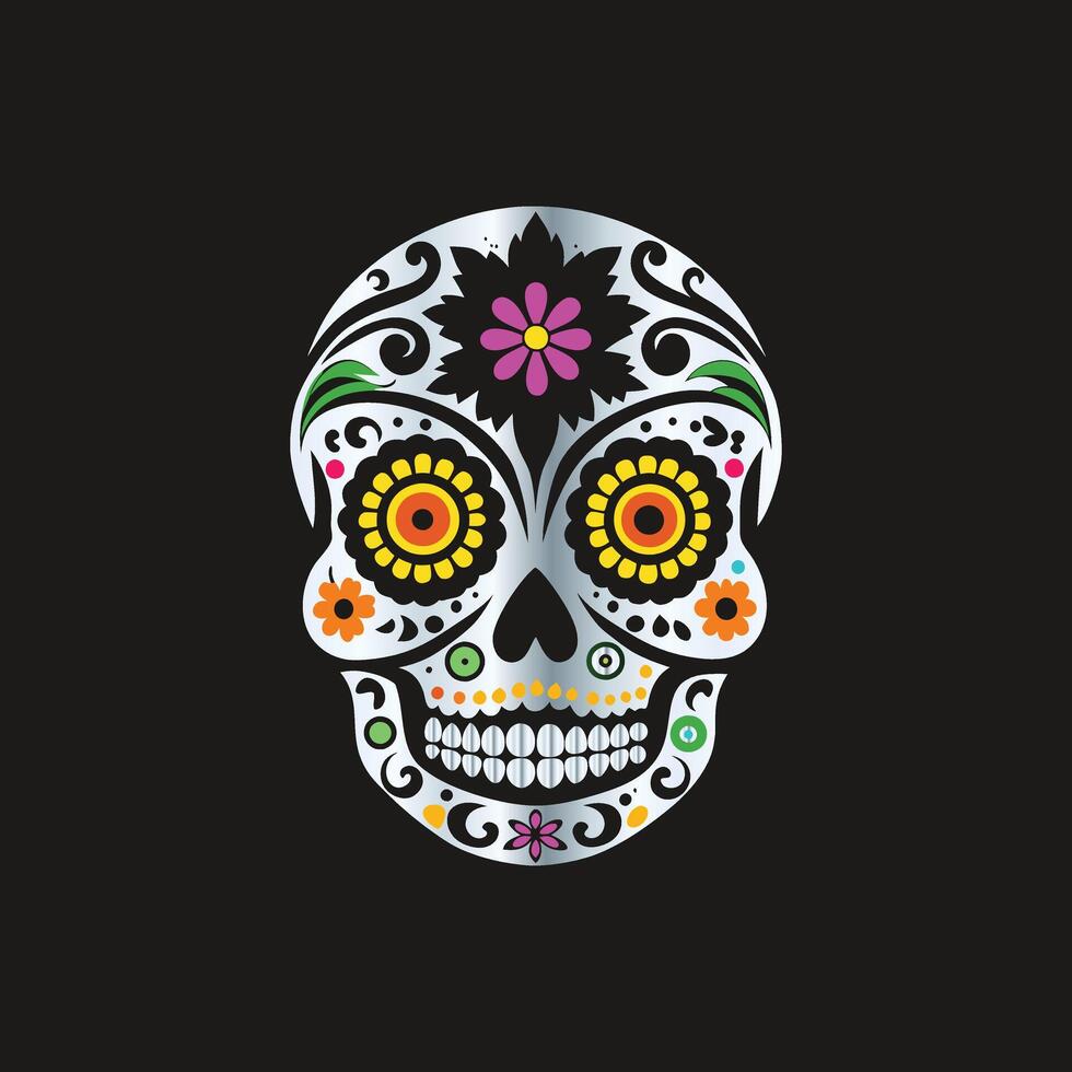 day of the dead sugar skull illustration. Day of the Dead vector