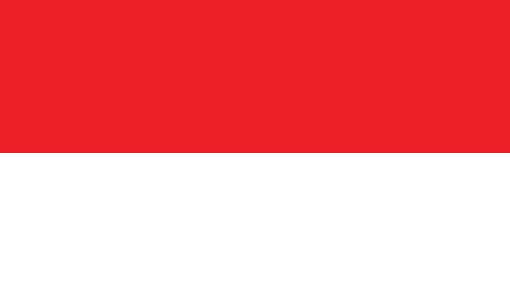 Republic of Indonesia Asia Flag vector