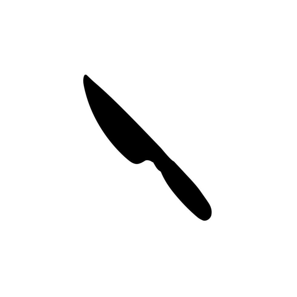 Hand drawn doodle sketch knife on white background vector