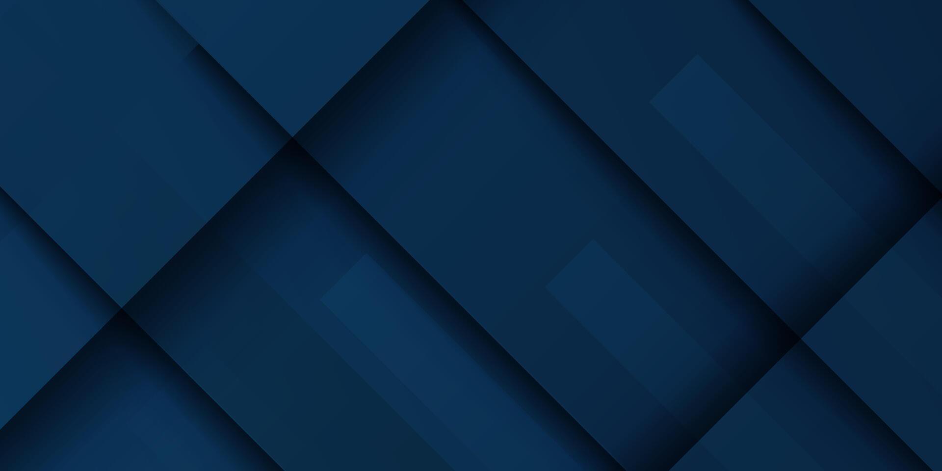 Dark blue abstract design. Navy blue geometric background. Blue 3D geometric background. Modern vector
