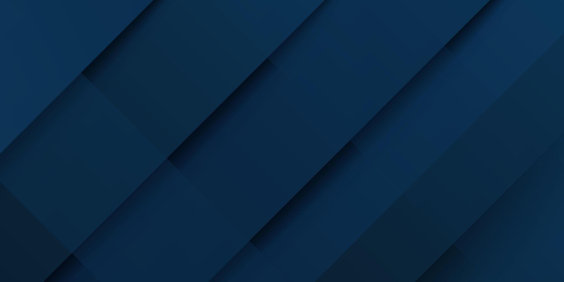 Dark blue abstract background design. Navy blue geometric background. Blue 3D geometric background. Modern vector