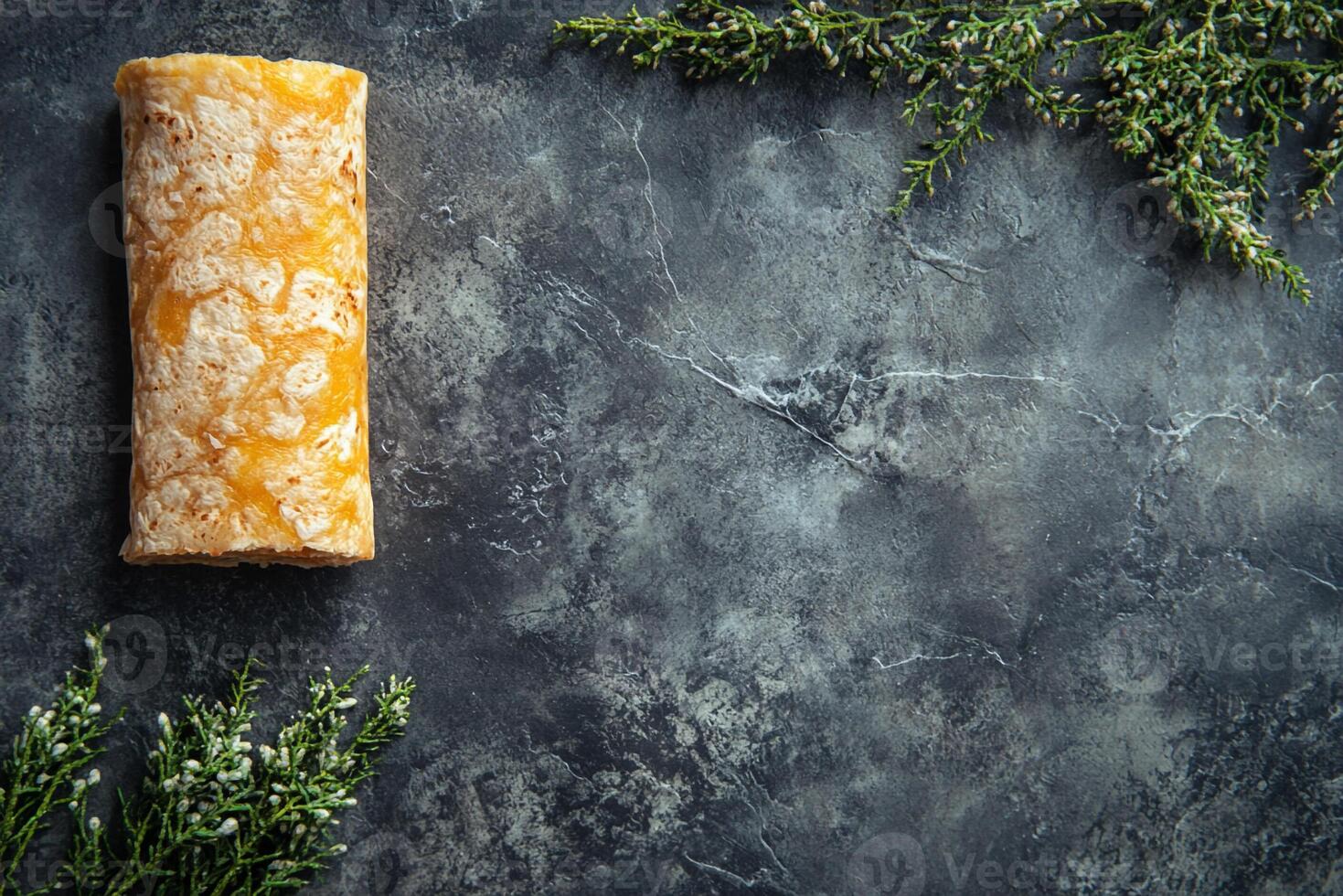 Bean And Cheese Burrito, Copy Space, Food Photography photo