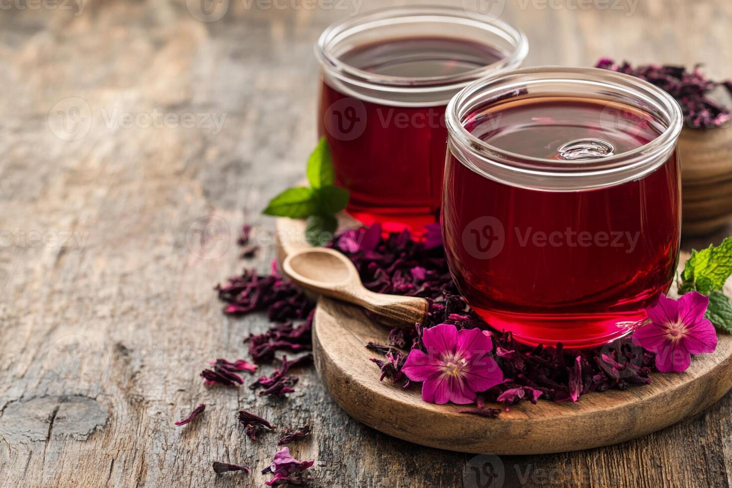 Fermented Kombucha Cocktail, Copy Space, Food Photography photo