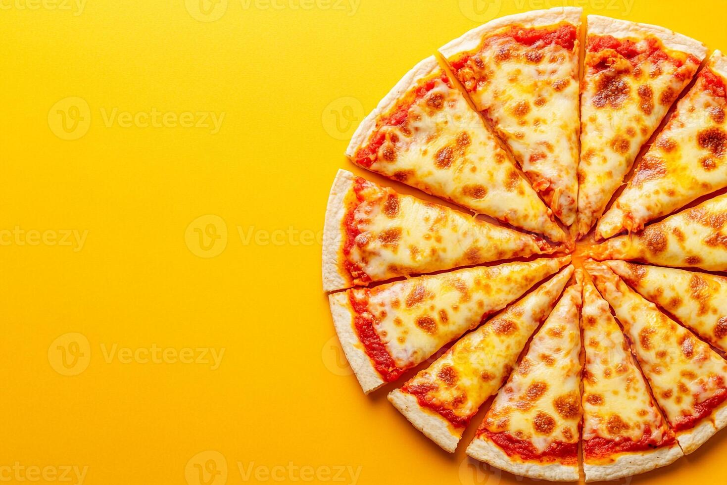 Top View Of Korean-Mexican Kimchi Quesadillas On Vibrant Background With Copy Space, Food Image photo