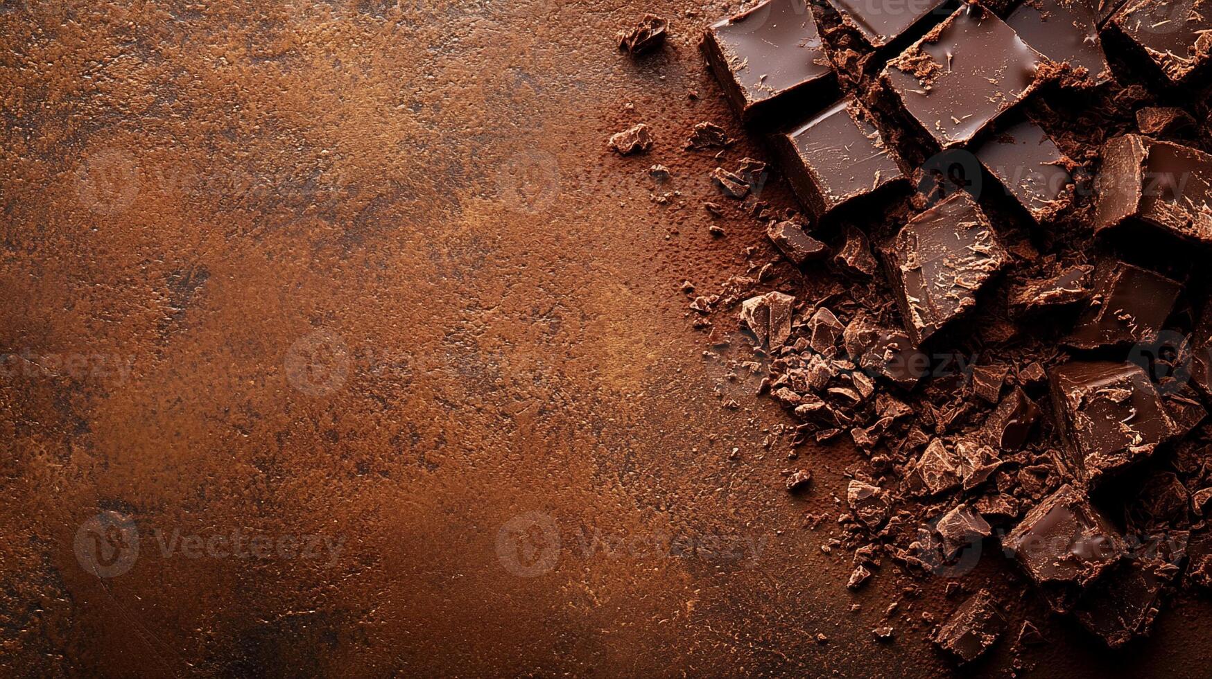 Top View Chocolate Chunk Brownies, Food Photography photo