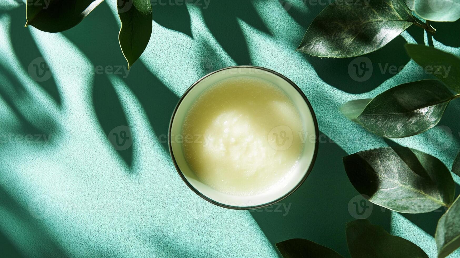Top view photorealistic Briza, plant set on a vibrant background photo