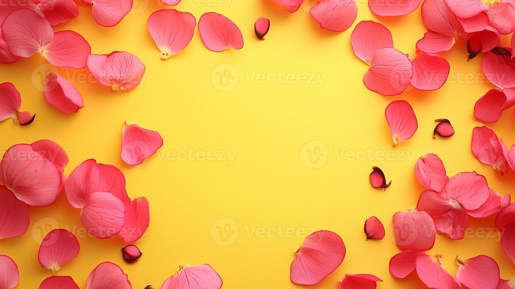 Top view Dicentra on a vibrant background, flower setting photo